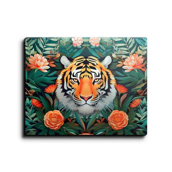 Tigers - Floral Tiger Face